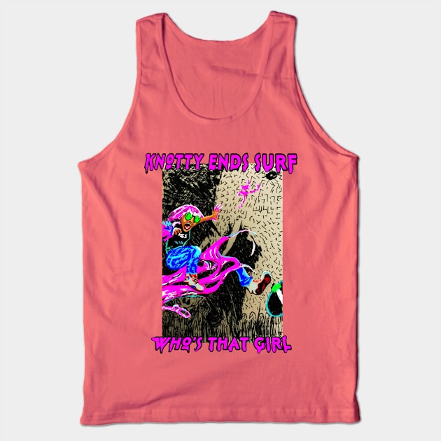 KnottyendsSurf who’s that girl Tank Top by ericbear36